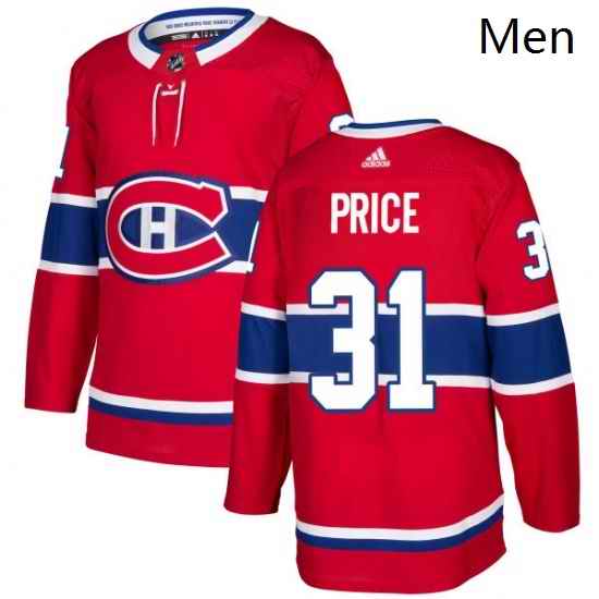 Mens Adidas Montreal Canadiens 31 Carey Price Premier Red Home NHL Jersey
